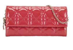 Lady Dior Wallet On Chain, Patent, Pink, 02-LUA-1111, 2*